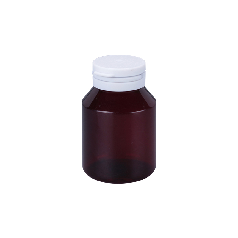 160ml black amber PET pharmaceutical bottle with easy-pulling lid Xylitol Bottles Chewing Gum Plastic Bottle PET-017
