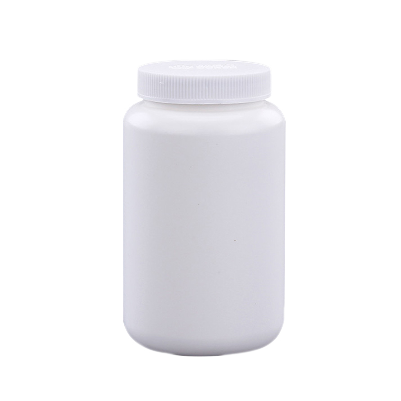 220cc beautiful design square white medicine pill capsule plastic bottles containers