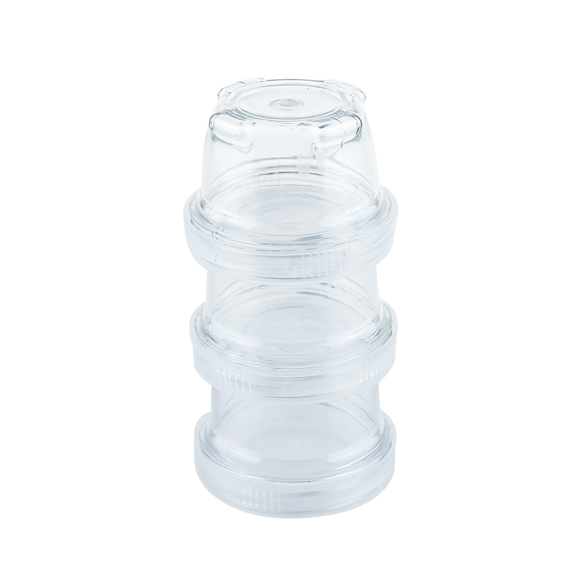 portable pet customized cosmetic jars plastic bottle can be stackable for home use