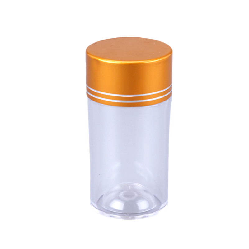 60ml health care ps plastic pill bottle, pharmacy capsule container, plastic pill bottle supplement PS-011