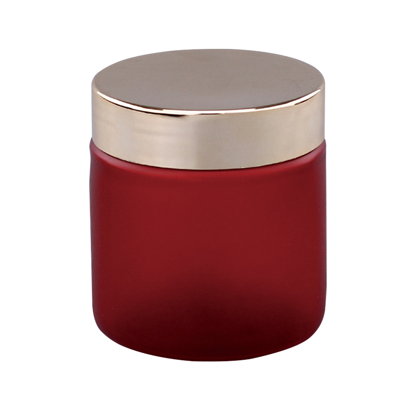 150ml beautiful design red cylinder cosmetic jar cream bottle skin care jar CO-013