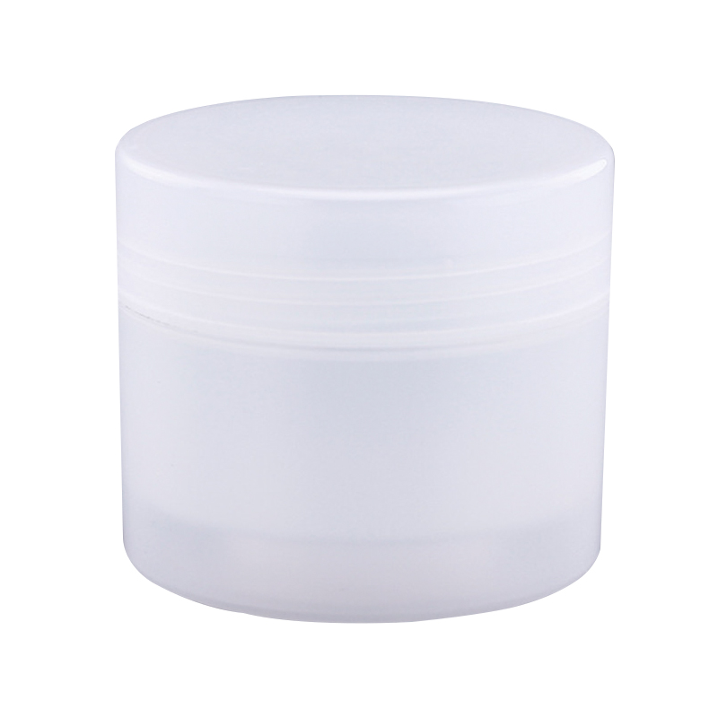 200ml PP clear cylinder cosmetic jar cream bottle skin care jar for sale CO-021