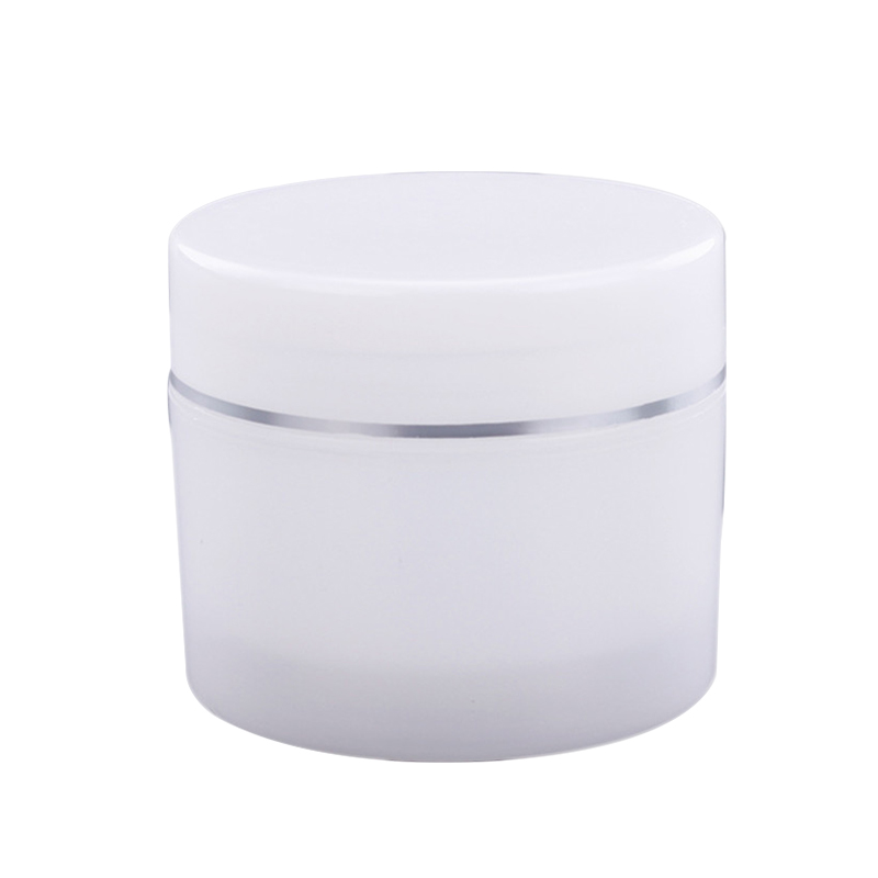 120ml PP clear cylinder cosmetic jar cream bottle skin care jar for sale CO-022