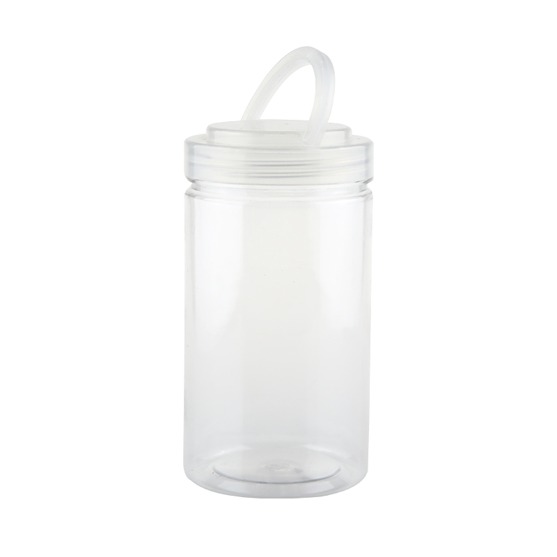 500ml 800ml food storage jar PET plastic honey bottles jars with lids for food