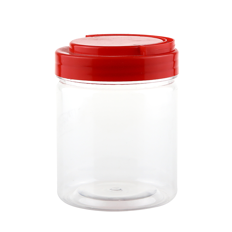 500ml 800ml food storage jar PET plastic honey bottles jars with lids for food