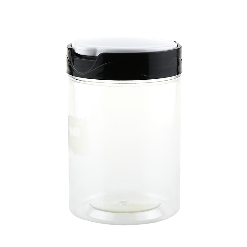 500ml 800ml food storage jar PET plastic honey bottles jars with lids for food