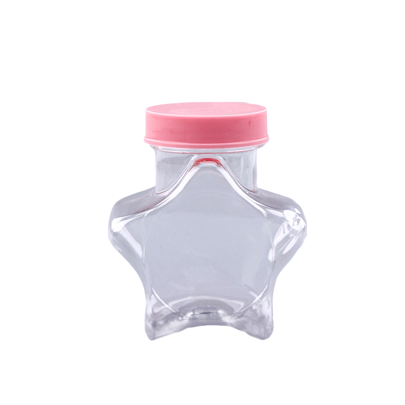 50ml New Designed Star Shape empty Plastic candy Jar With Screw cap FD-010