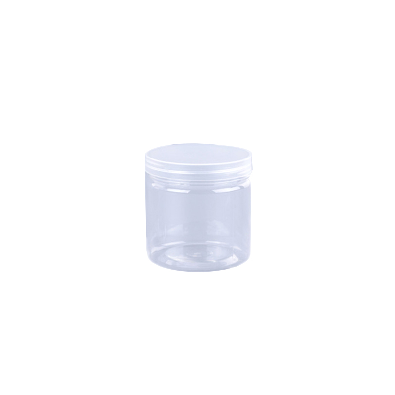 350ml Plastic PET Food Grade Clear Cylinder Plastic food Jar food bottles FD-032