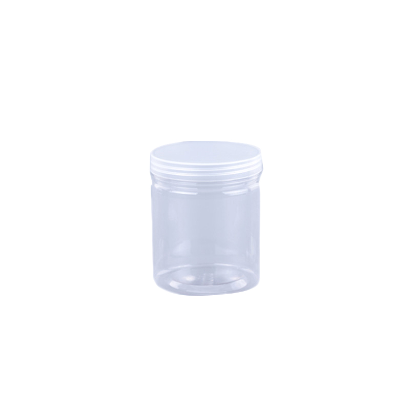 450ml Plastic PET Food Grade Clear Cylinder Plastic food Jar food bottles FD-033