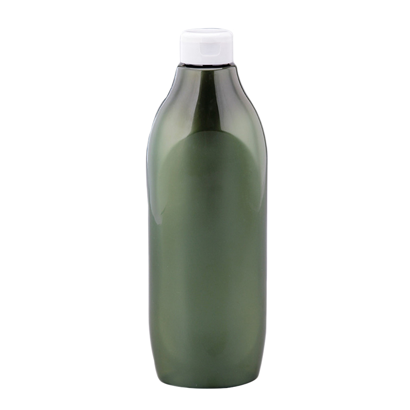 20oz 620ml beautiful design plastic shampoo bottle with flip top cap DY-009