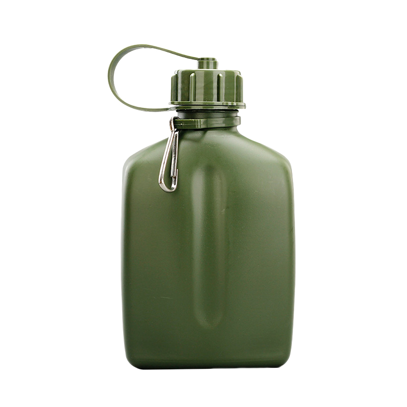 Hiking Climbing Outdoors Water Bottle Army Canteen Outdoor Carrying Canteen HDPE Plastic Bottle DY-034