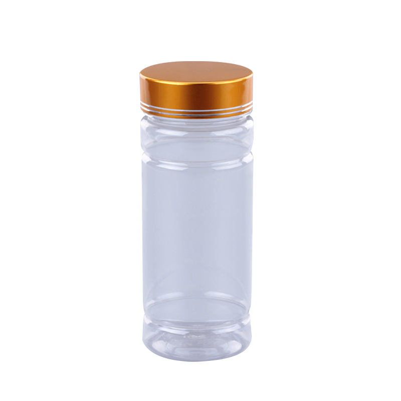 3oz 4oz 5oz 6oz plastic clear jar health care medicine pill vitamin capsule bottles with aluminium cap PET-045