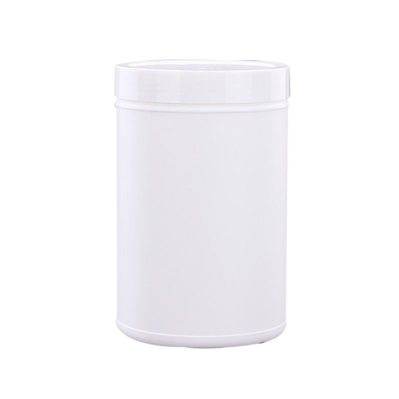 hot sale 1200ml PE plastic cylinder Fitness protein powder jar/container PT-003